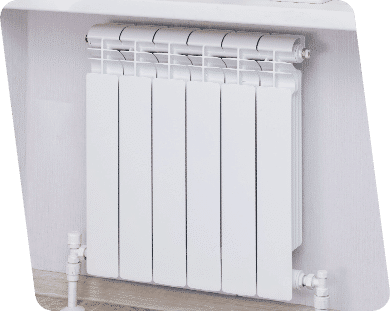 A Radiator With Valves