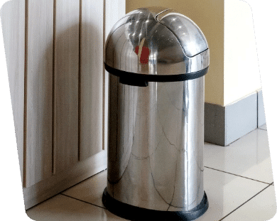 A bin with sensors.
