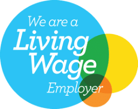 Living Wage Employer logo.
