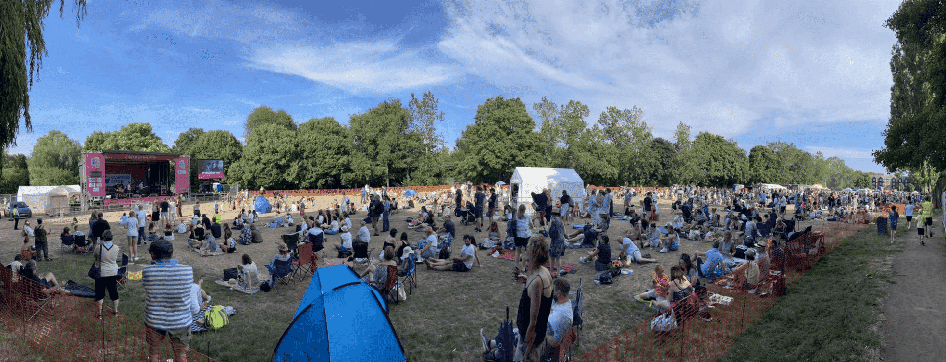 The Festival Crowd At Stortford Heroes Party In The Park