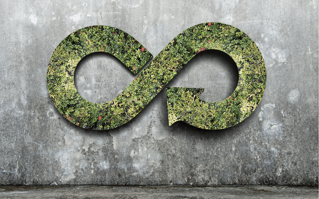 Circular economy symbol.